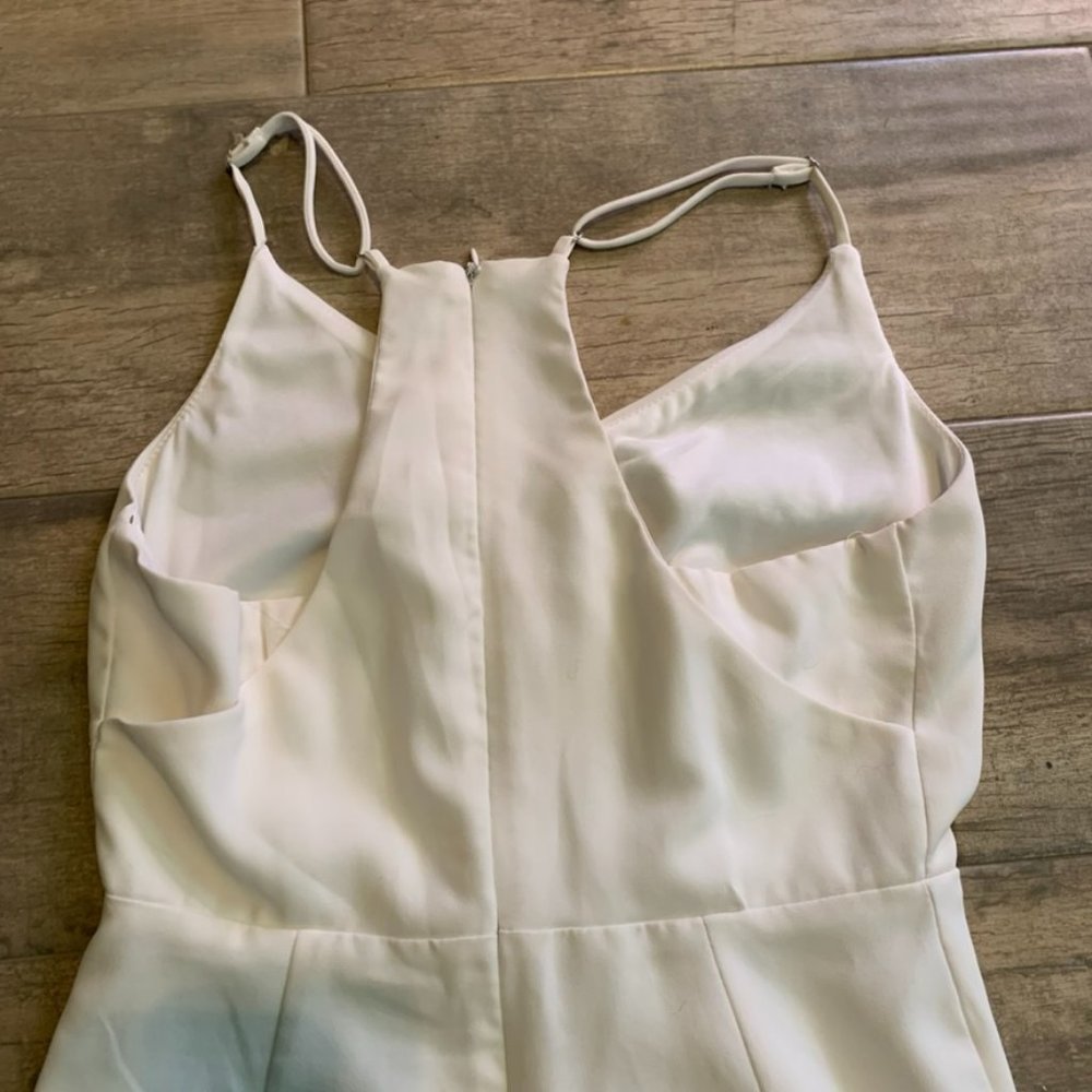 White Ruffle Romper - Picture 7 of 8
